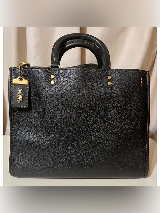 Coach Handbags - Coach Medium Rogue in Black/Brass!